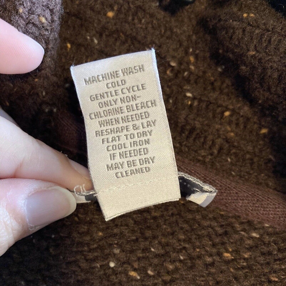 Soft Surroundings M Chateau Cardigan Sweater Duster Brown Wool Cashmere Long - Picture 5 of 7